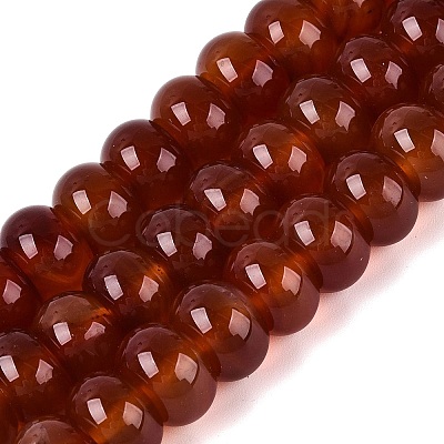 Dyed Natural Carnelian Beads Strands G-Q606-44A-01-1