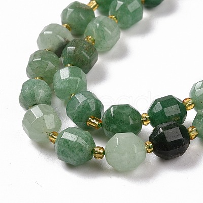 Natural Green Aventurine Beads Strands G-G990-F03-1