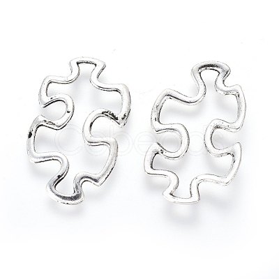 Tibetan Style Alloy Linking Rings X-TIBE-3558-AS-LF-1