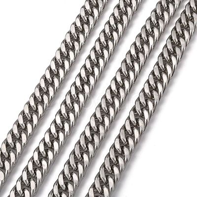 Tarnish Resistant 201 Stainless Steel Double Link Chains CHS-A003E-3.0mm-1
