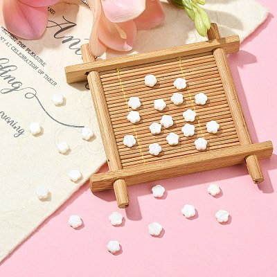 30Pcs Natural Freshwater Shell Beads SHEL-CJ0001-29-1