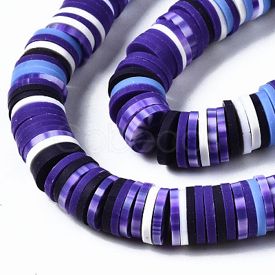 Handmade Polymer Clay Beads Strands CLAY-N008-010-H48-A-1