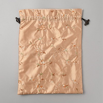 Linen Embroidery Flower Storage Bags ABAG-WH0045-14D-1