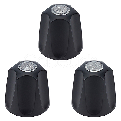 3Pcs Alloy and Iron Bathroom Sink Faucet Knobs Replacement FIND-GO0004-09B-1