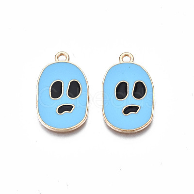 Alloy Enamel Pendants ENAM-S130-21C-1
