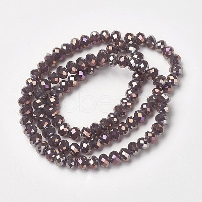 Electroplate Glass Beads Strands EGLA-A034-J6mm-T-1