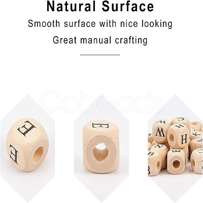 Olycraft Natural Wooden European Beads WOOD-OC0001-42B-1