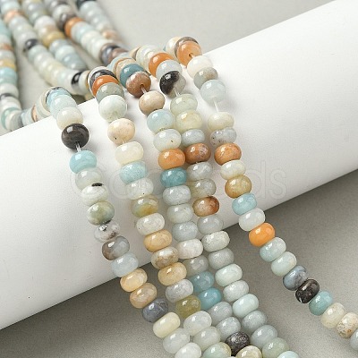 Natural Flower Amazonite Beads Strands G-F520-16-1