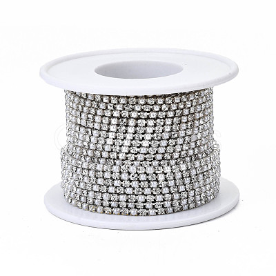 Brass Rhinestone Strass Chains CHC-T011-SS6.5-01S-1