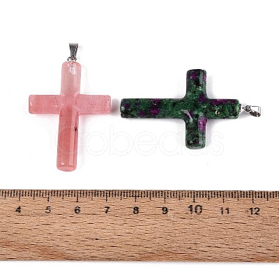 Natural & Synthetic Mixed Stone Pendants G-T122-18-1