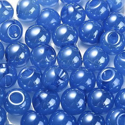 Opaque Acrylic Beads OACR-G012-03B-1