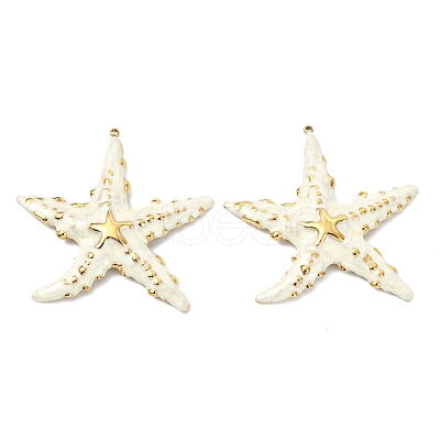Ocean 304 Stainless Steel Enamel Big Pendants STAS-T076-08C-02G-1