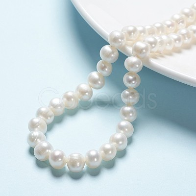 Natural Cultured Freshwater Pearl Beads Strands PEAR-F007-19-1