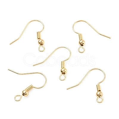 Brass Earring Hooks KK-C024-18KCG-1