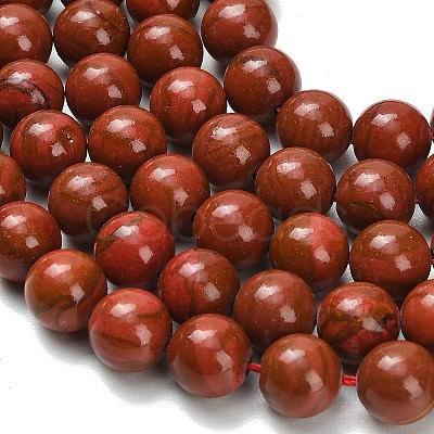 Synthetic Red Jasper Beads Strands G-F826-B02-10mm-1