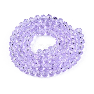 Transparent Glass Beads Strands GLAA-T023-6mm-B01-1