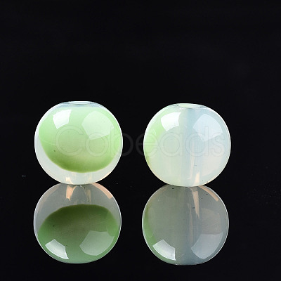 Spray Painted Acrylic Beads MACR-N009-028-1