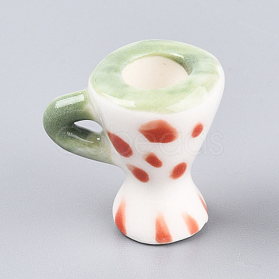 Handmade Porcelain Mug Cup Decoration PORC-T133-22D-1