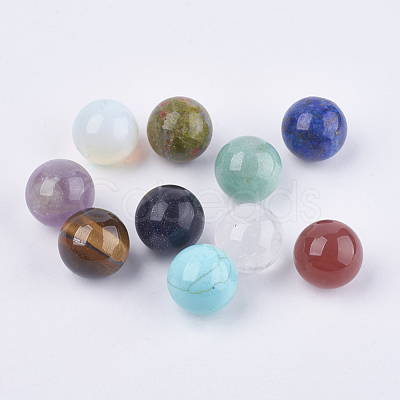 Natural & Synthetic Mixed Gemstone Beads X-G-H1536-M-1