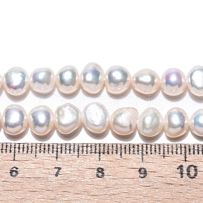 Natural Cultured Freshwater Pearl Beads Strands PEAR-N014-06F-01-1