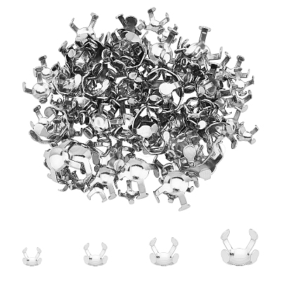 Unicraftale 304 Stainless Steel Rhinestone Claw Settings STAS-UN0015-13P-1