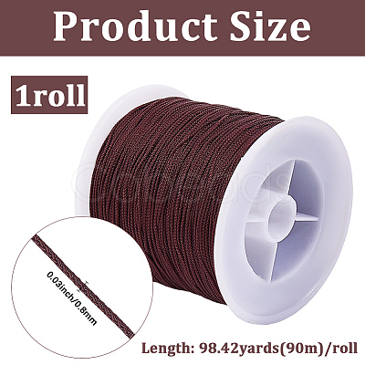 1 Roll Braided Nylon Cord NWIR-CY0001-02C-1