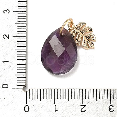 Natural Amethyst Pendants G-K422-02KCG-03-1