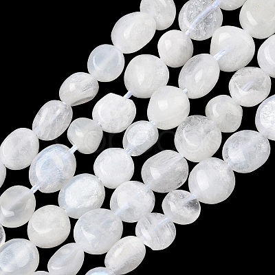 Natural Rainbow Moonstone Beads Strands G-Q961-27-1