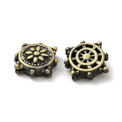 Tibetan Style Rack Plating Brass Bead KK-Q805-52AB-1