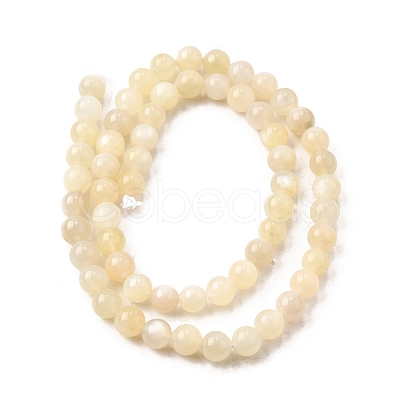 Natural White Moonstone Beads Strands LS-G-P342-02A-6mm-AB-01-1