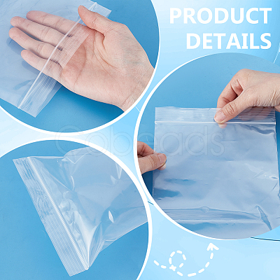 40Pcs PE Resealable Bags OPP-GA0001-02B-1