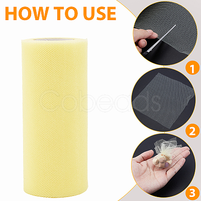 Deco Mesh Polyester Ribbons DIY-GF0013-21A-1