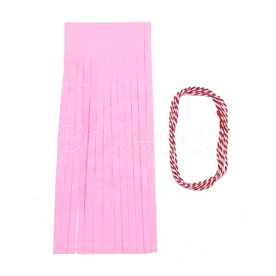 Paper Tassel Banner AJEW-WH0007-01C-1