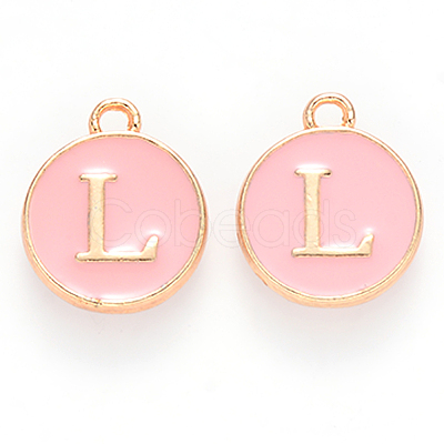 Golden Plated Alloy Enamel Charms LS-ENAM-S118-07L-1