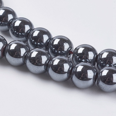 Non-Magnetic Synthetic Hematite Beads Strands G-H1072-1-1