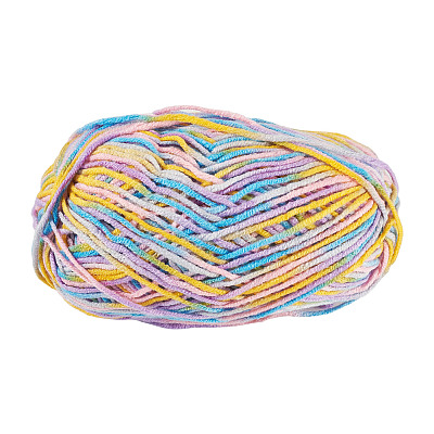 Light Gradient Segment Dyed Polyester Yarn DIY-TADJ0002-005K-1