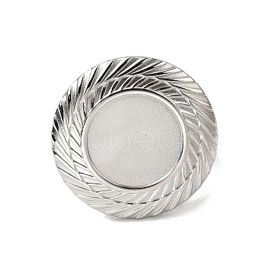 304 Stainless Steel Cuff Ring Components STAS-P403-04P-1