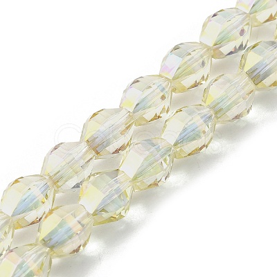Electroplate Glass Beads Strands EGLA-L045-H-HR01-1
