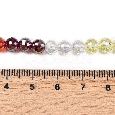 Electroplate Glass Beads Strands EGLA-D300-06-6mm-06-1