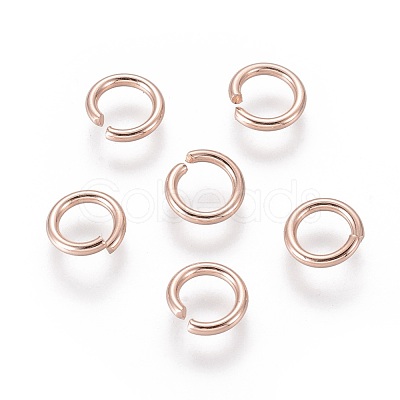 304 Stainless Steel Open Jump Rings X-STAS-O098-02RG-09-1