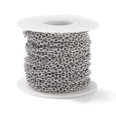 Tarnish Resistant 304 Stainless Steel Cable Chains CHS-L017-23B-1