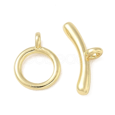 Brass Toggle Clasps KK-CBAFC6C-07I-G-1