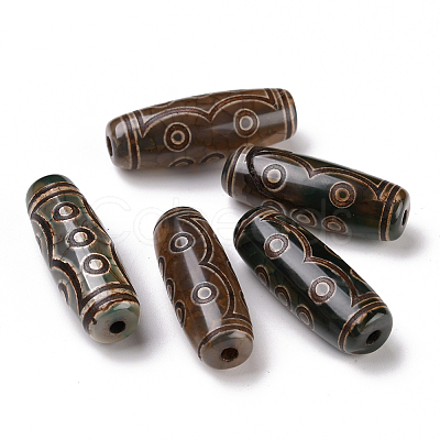 Tibetan Style dZi Beads TDZI-E004-17-1
