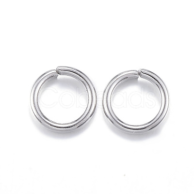 Tarnish Resistant 304 Stainless Steel Open Jump Rings X-STAS-E113-14P-1