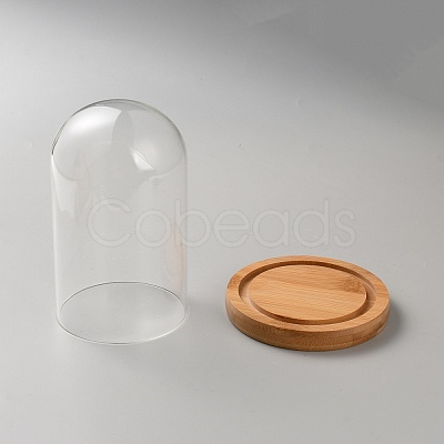 Glass Dome Cover DJEW-WH0039-388A-1