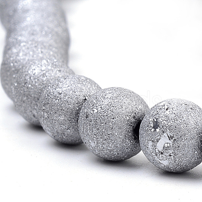 Electroplate Glass Bead Strands EGLA-S134-8mm-08-1