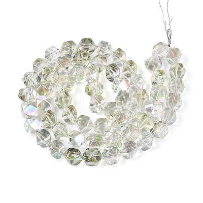 Electroplate Glass Beads Strands EGLA-T021-21E-1