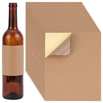 kraft paper Adhesive Stickers STIC-WH0304-005C-1