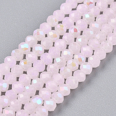 Electroplate Glass Beads Strands EGLA-A044-J1mm-L02-1