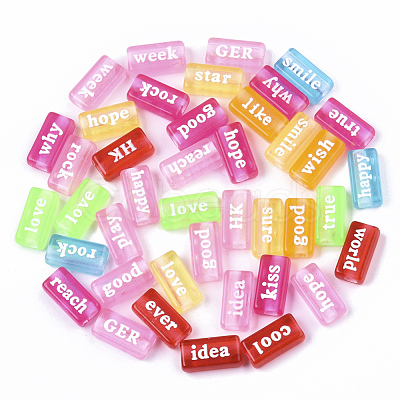 Transparent Acrylic Beads X-MACR-S273-30-1